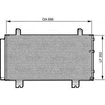 радиатор кондиционера на LEXUS IS250/IS350, 06 - 09