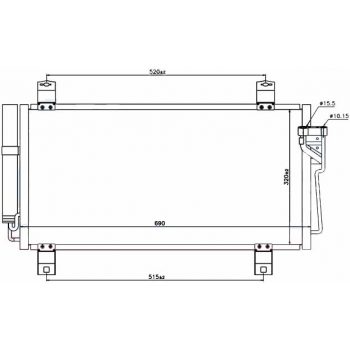 РАДИАТОР КОНДИЦИОНЕРА MAZDA 6, 08 - 12