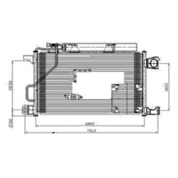 радиатор кондиционера на MERCEDES BENZ (C-kl W203), 05.00 - 12.06