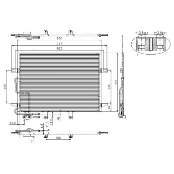 РАДИАТОР КОНДИЦИОНЕРА MERCEDES BENZ (CLK-kl W209), 06.02 -