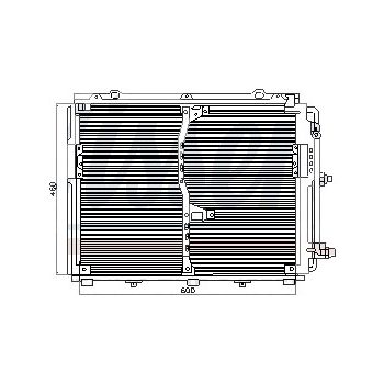 радиатор кондиционера на MERCEDES BENZ (S-kl W140), 04.91 - 10.98