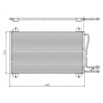 радиатор кондиционера на MERCEDES BENZ SPRINTER, 02.95 - 02.00