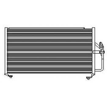 радиатор кондиционера на MITSUBISHI GALANT USA type, 12.98 - 05.03