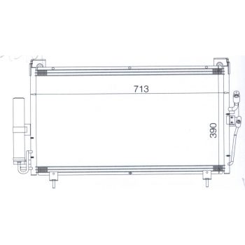 радиатор кондиционера на MITSUBISHI OUTLANDER, 02 - 06