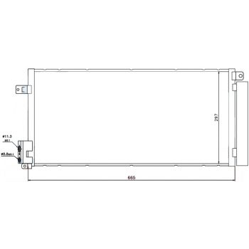 радиатор кондиционера на OPEL CORSA (D), 06 - 11