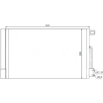 радиатор кондиционера на OPEL CORSA (D), 06 - 11