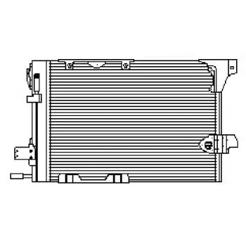 радиатор кондиционера на OPEL ZAFIRA, 99 - 04