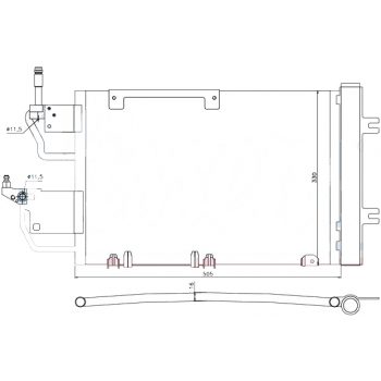 радиатор кондиционера на OPEL ZAFIRA, 05 - 11