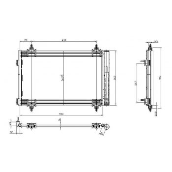 РАДИАТОР КОНДИЦИОНЕРА PEUGEOT 308, 09.07 - 11