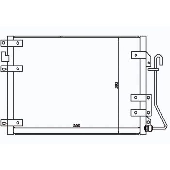 радиатор кондиционера на RENAULT KANGOO, 09.97 - 04.03