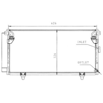 радиатор кондиционера на SUBARU LEGACY/OUTBACK, 08 - 09