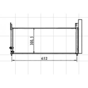 РАДИАТОР КОНДИЦИОНЕРА TOYOTA AURIS H/B, 07 - 12