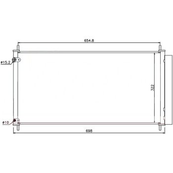 радиатор кондиционера на TOYOTA COROLLA SDN (Euro type), 07 -