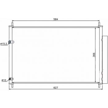 радиатор кондиционера на TOYOTA COROLLA, 09 - 13