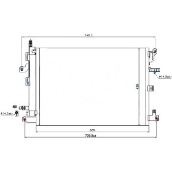 радиатор кондиционера на VOLVO XC90, 02 -
