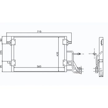 радиатор кондиционера на VW PASSAT (B5+), 00 - 05