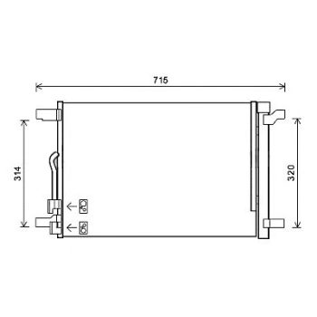 радиатор кондиционера на VW PASSAT (B8), 14 -