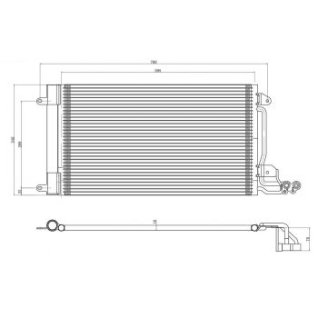 радиатор кондиционера на VW POLO (V), 09 -