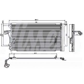 радиатор кондиционера на VW TOUAREG, 02 - 06