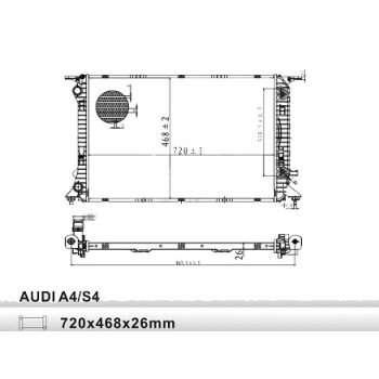 радиатор на AUDI (A5), 07 -