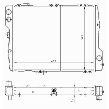 радиатор на AUDI 80 (B2), 78 - 84