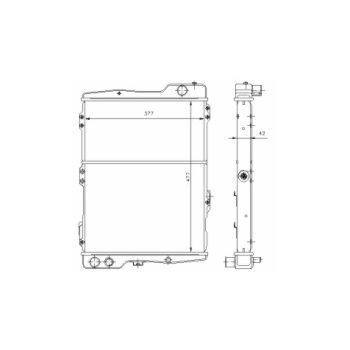 радиатор на AUDI 80/90 (B3), 86 - 91