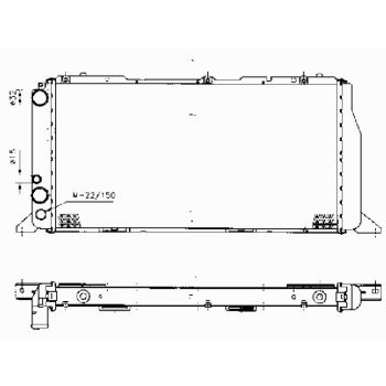 радиатор на AUDI 80/90 (B3), 86 - 91