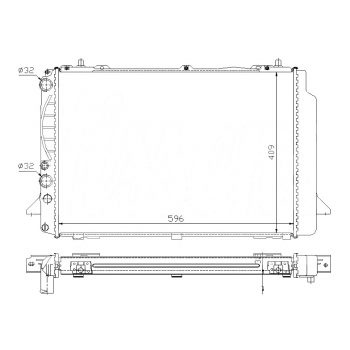 радиатор на AUDI 80/90 (B4), 91 - 94