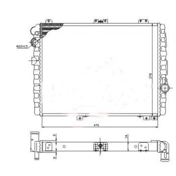 радиатор на AUDI 80/90 (B4), 91 - 94
