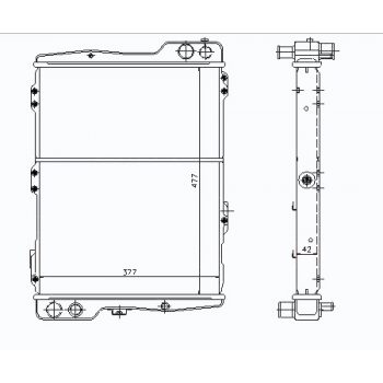 радиатор на AUDI 80/90 (B4), 91 - 94