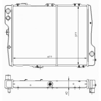 РАДИАТОР AUDI 80, 84 - 86