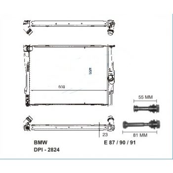радиатор на BMW-1 (E87), 09.04 - 11