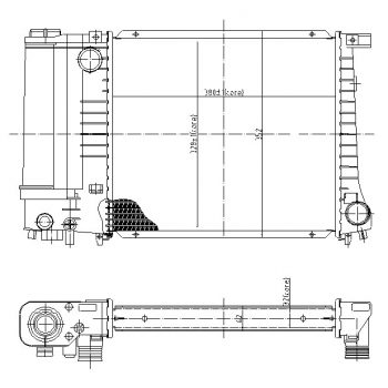 радиатор на BMW-3 (E30), 11.82 - 11.90