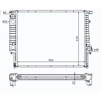 радиатор на BMW-3 (E36), 12.90 - 05.98