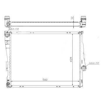 радиатор на BMW-3 (E46), 06.98 - 08.01