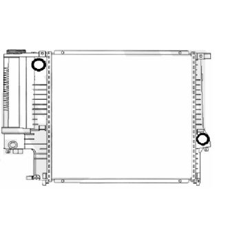 радиатор на BMW-5 (E34), 01.88 - 12.95