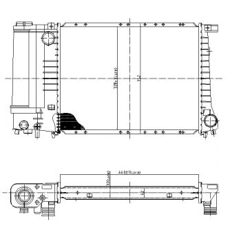 радиатор на BMW-5 (E34), 01.88 - 12.95