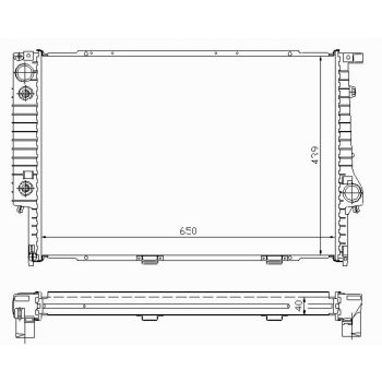 РАДИАТОР BMW-5 (E34), 01.88 - 12.95