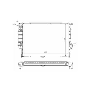 радиатор на BMW-5 (E34), 01.88 - 12.95