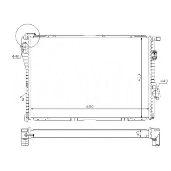 РАДИАТОР BMW-5 (E39), 01.96 - 08.00