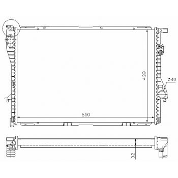 РАДИАТОР BMW-5 (E39), 09.00 - 06.03