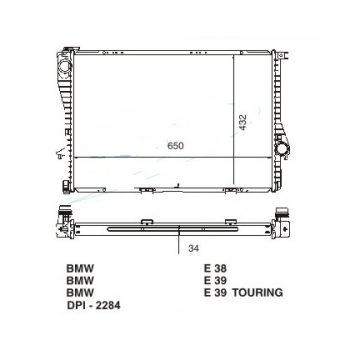 РАДИАТОР BMW-5 (E39), 09.00 - 06.03