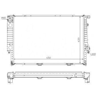 РАДИАТОР BMW-7 (E32), 10.86 - 09.94