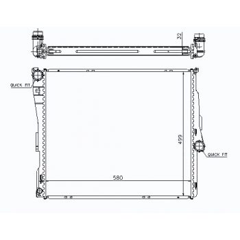радиатор на BMW X3 (E83), 04 - 10