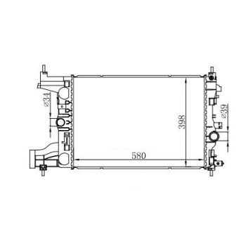 радиатор на CHEVROLET CRUZE, 09 -