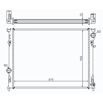 радиатор на CHRYSLER 300C, 05 - 06