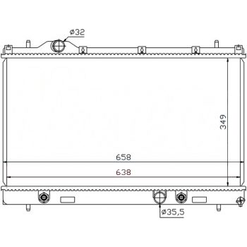 РАДИАТОР CHRYSLER NEON, 00 - 05
