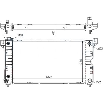 радиатор на CHRYSLER VOYAGER, 01.96 - 02.01