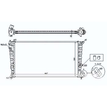 радиатор на CITROEN BERLINGO, 06.96 - 12.02