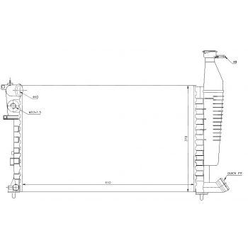 радиатор на CITROEN BERLINGO, 06.96 - 12.02